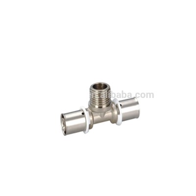 Wholesale press Fitting/Tee Male/press U type Fitting/Brass Pipe Fitting