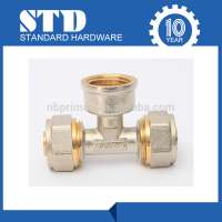 Wholesale Compression Fitting/Female Compression Tee/Brass Compress Fitting