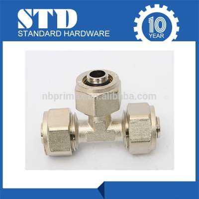 Brass Compression Fittings/Male Tee /Brass Fitting/pex-al-pex pipe fitting/Compression Fitting